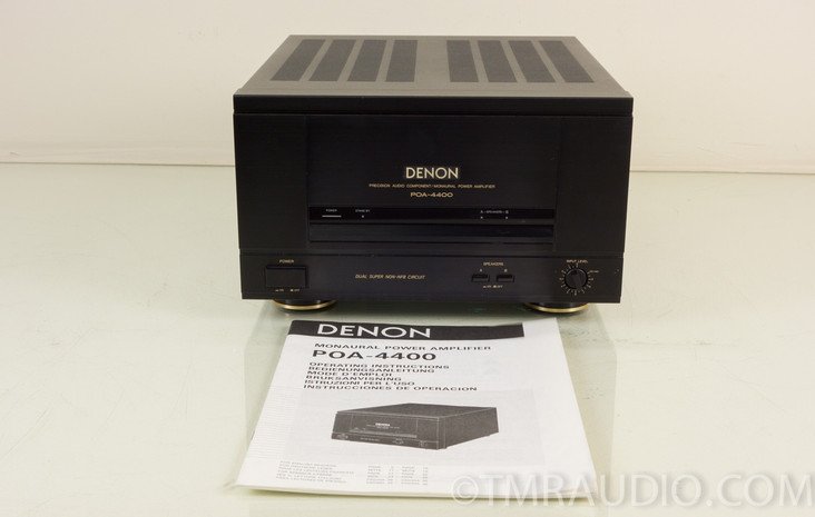 Denon POA-4400 MonoBlock Amplifier; Excellent Pair