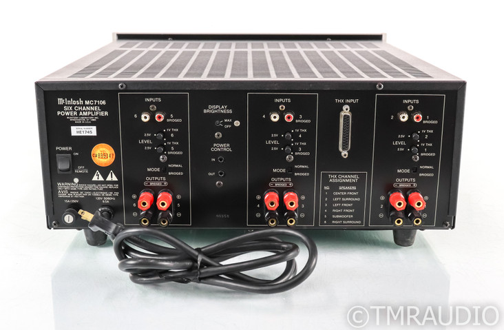 McIntosh MC7106 6 Channel Power Amplifier; MC-7106