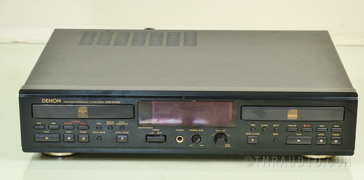 Denon CDR-W1500 Dual Tray CD Recorder; Excellent in Factory Box