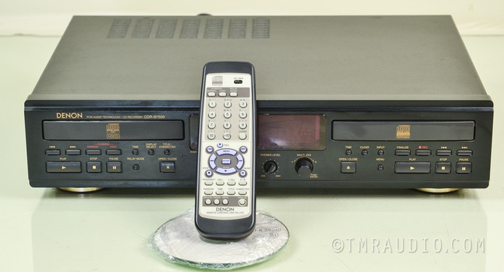 Denon CDR-W1500 Dual Tray CD Recorder; Excellent in Factory Box