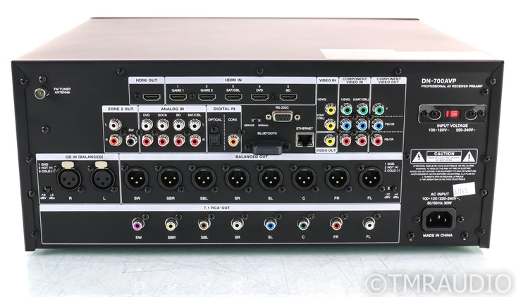 Denon Professional DN-700AVP 7.1 Channel Home Theater Processor; Black; Remote