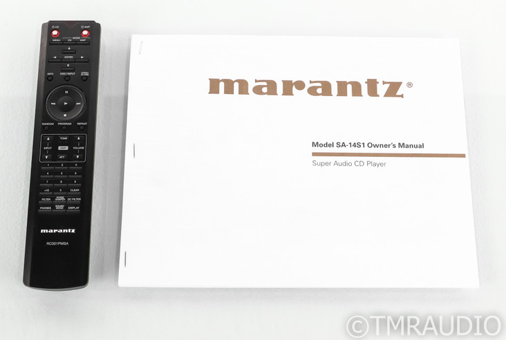 Marantz SA-14S1 CD / SACD Player; SA14S1; PCM 1792 DAC; Remote