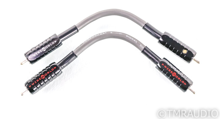 WireWorld Eclipse 7 RCA Jumper Cables; 7" Pair Interconnects