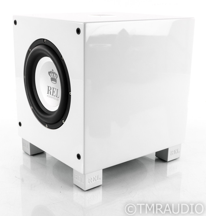 REL T/7i 8" Powered Subwoofer; T7I; Gloss White (SOLD)