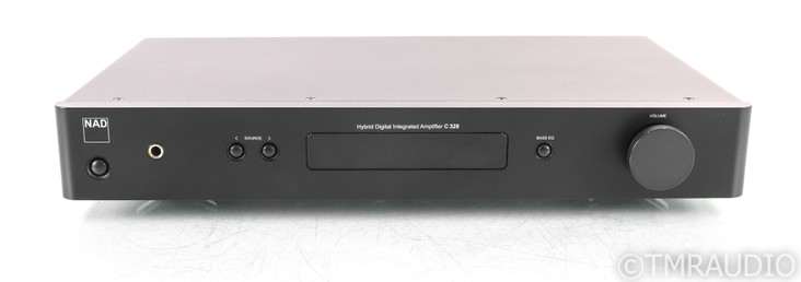 NAD C 328 Stereo Integrated Amplifier; C328; MM Phono; Black; Remote