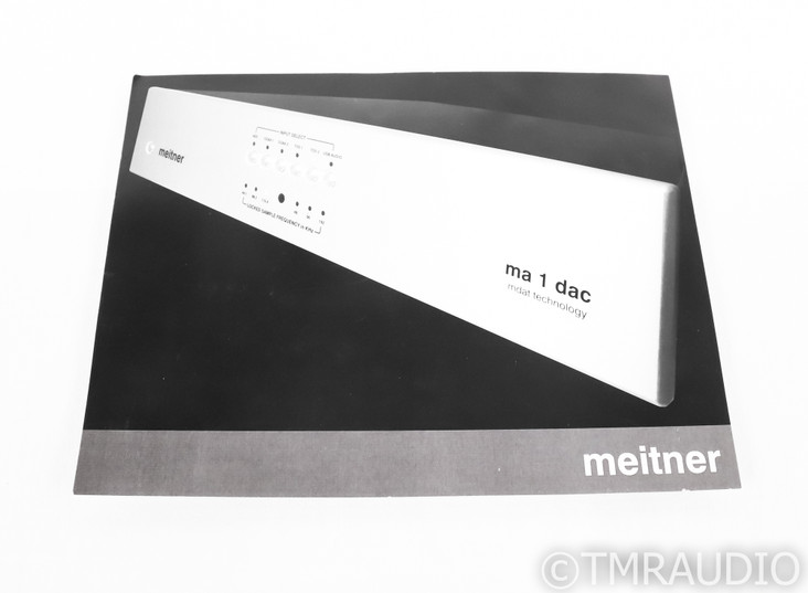 Meitner MA 1 DAC; D/A Converter; MA1 V1 (No Remote)