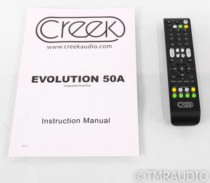Creek Evolution 50A Stereo Integrated Amplifier; 50-A; Remote; Silver