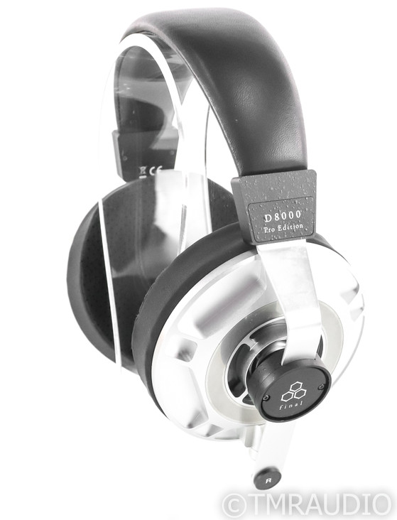 Final D8000 Pro Magnetic Planar Open Back Headphones; Black and Silver;