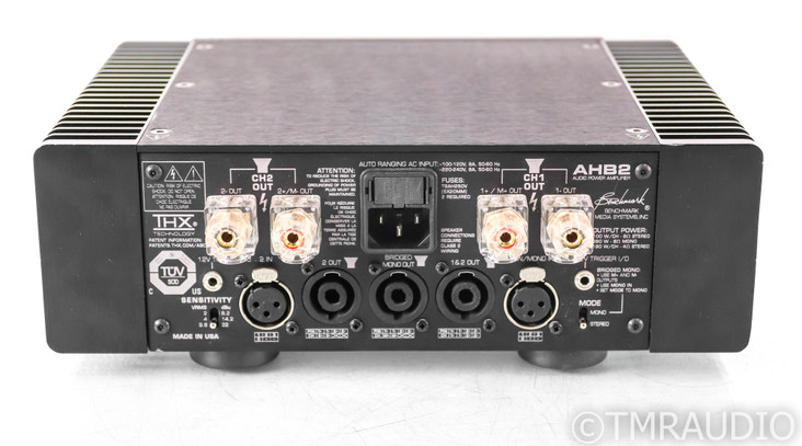 Benchmark AHB2 Stereo Power Amplifier; AHB-2; Balanced; Silver