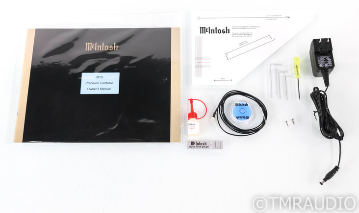 McIntosh MT5 Belt Drive Turntable; MT-5; Sumiko Blue Point No.2 MC Cartridge