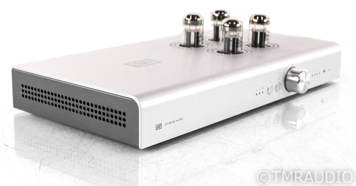 Schiit Freya+ Stereo Tube Hybrid Preamplifier; Silver; Remote (SOLD2)