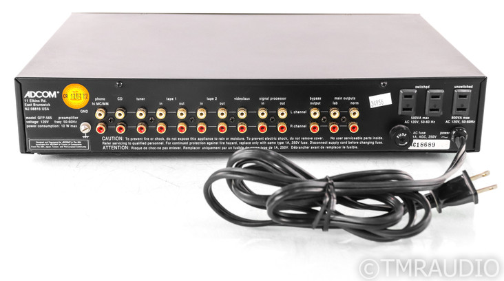 Adcom GFP-565 Stereo Preamplifier; GFP565; MM Phono (SOLD3)