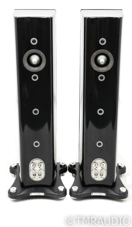 Monitor Audio Platinum 200 Floorstanding Speakers; PL-200; Black & Leather Pair