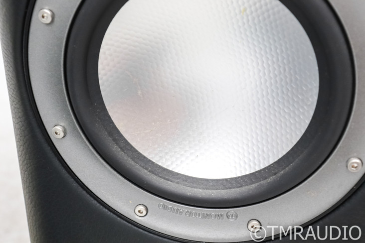 Monitor Audio Platinum 200 Floorstanding Speakers; PL-200; Black & Leather Pair