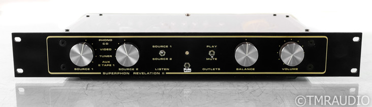 Superphon Revelation II Stereo Preamplifier; Acrylic Top; MM Phono; Mk 2