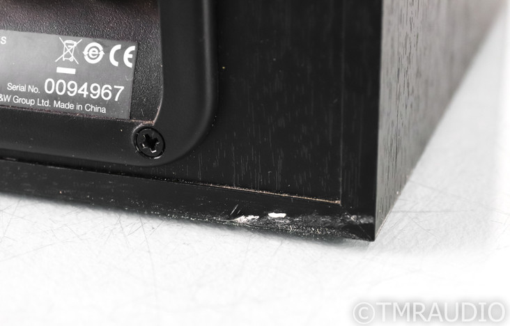 B&W 686 Bookshelf Speakers; Black Ash Pair