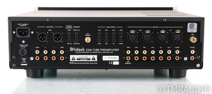 McIntosh C220 Stereo Tube Preamplifier; C-220; Remote (SOLD)