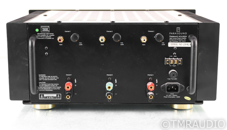Parasound HCA-2003A Three Channel Power Amplifier; HCA2003-A; Black