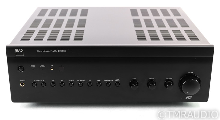 NAD C 375BEE Stereo Integrated Amplifier; C375BEE; Remote; Black