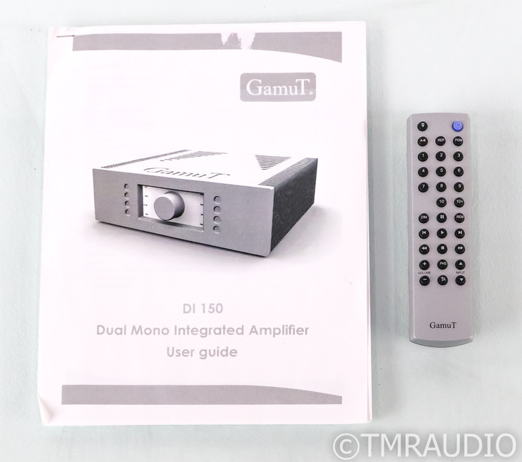 GamuT DI 150 Stereo Integrated Amplifier; DI150; Remote; Silver