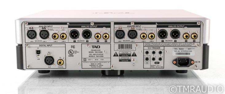 TAD C2000 Stereo Preamplifier / DAC; C-2000; Remote; Silver & Black (SOLD)