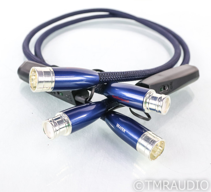 AudioQuest Water XLR Cables; 1m Pair Balanced Interconnects; 72v DBS (SOLD3)