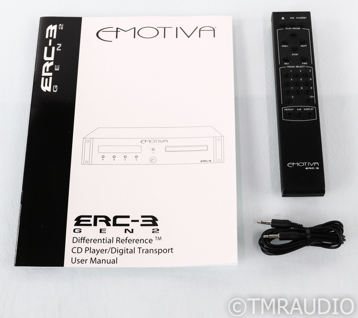 Emotiva ERC-3 Gen 2 CD Player; ERC3Gen2; Remote