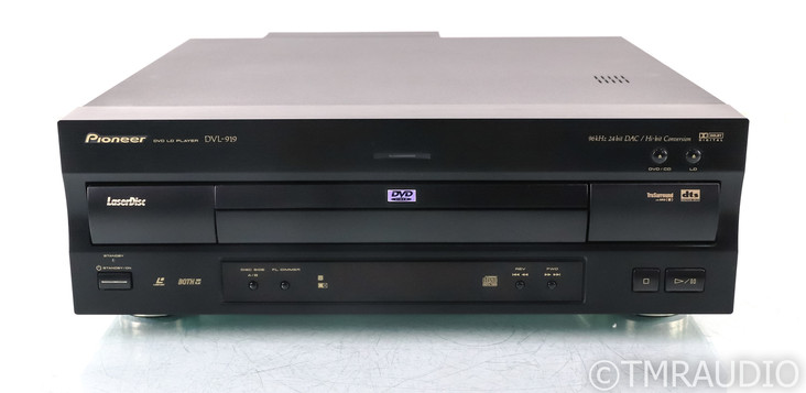 Pioneer DVL-919 DVD / LD Player; Remote; Laserdisc; Black