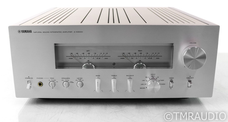 Yamaha A-S3000 Stereo Integrated Amplifier; AS3000; Silver; Remote