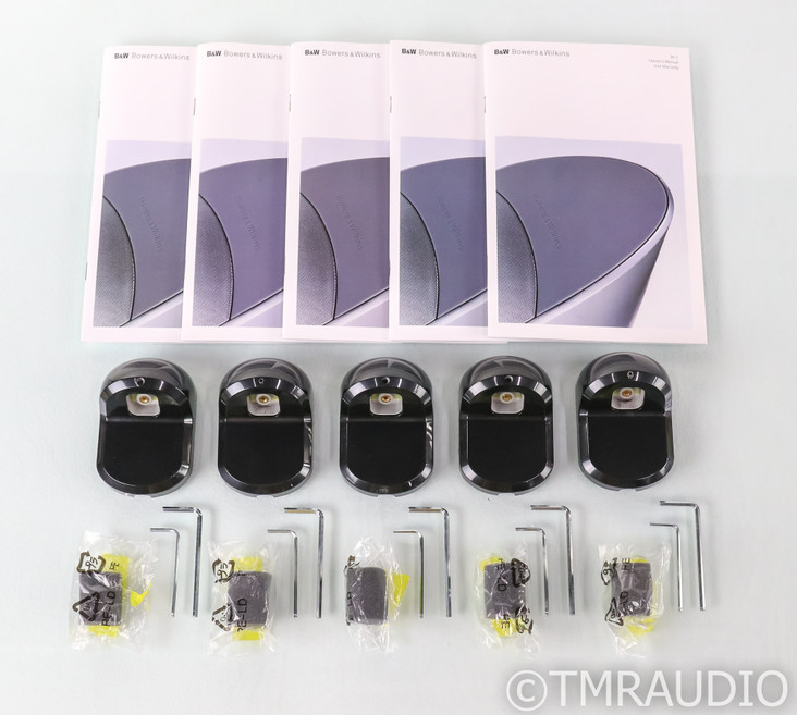 B&W M-1 Mini Theatre Satellite Speakers; Set of 5 Black Speakers; M1