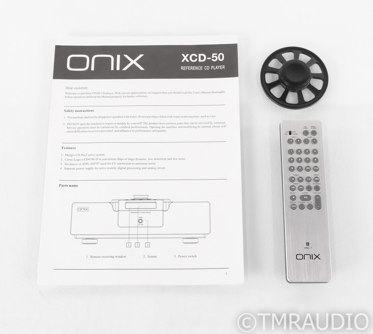 Onix XCD-50 CD Player; XCD50; Remote