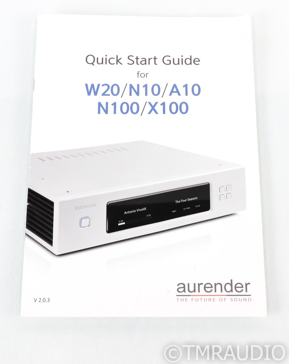 Aurender N100H Network Streamer / Server; Airplay; Spotify Connect; 2TB HDD