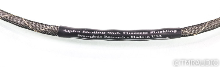 Synergistic Research Alpha Sterling RCA Cables; 1m Pair; Discrete Shielding