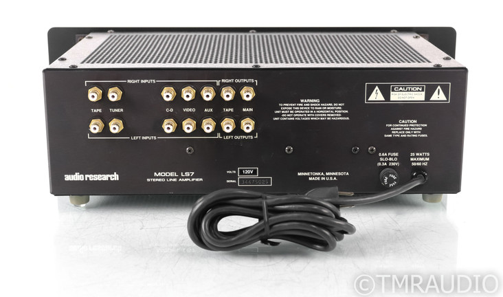 Audio Research LS7 Stereo Tube Preamplifier; LS-7; Black