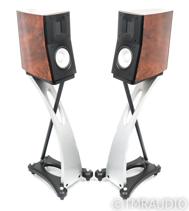 Raidho C 1.1 Bookshelf Speakers; C1.1; Walnut Pair w/ Stands