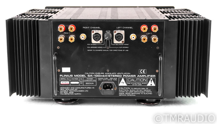 Plinius SA-100 mkIII Stereo Power Amplfier; SA100; Mk.3