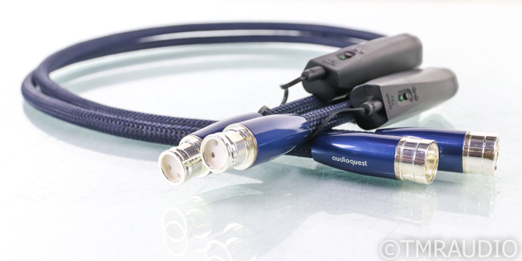 AudioQuest Water XLR Cables; 1m Pair Balanced Interconnects; 72v DBS (1/1) (SOLD)