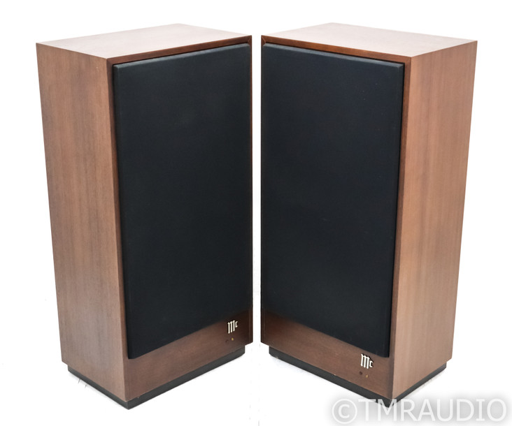 McIntosh XR-16 Vintage Floorstanding Speakers; Walnut Pair; XR16 (New Surrounds)