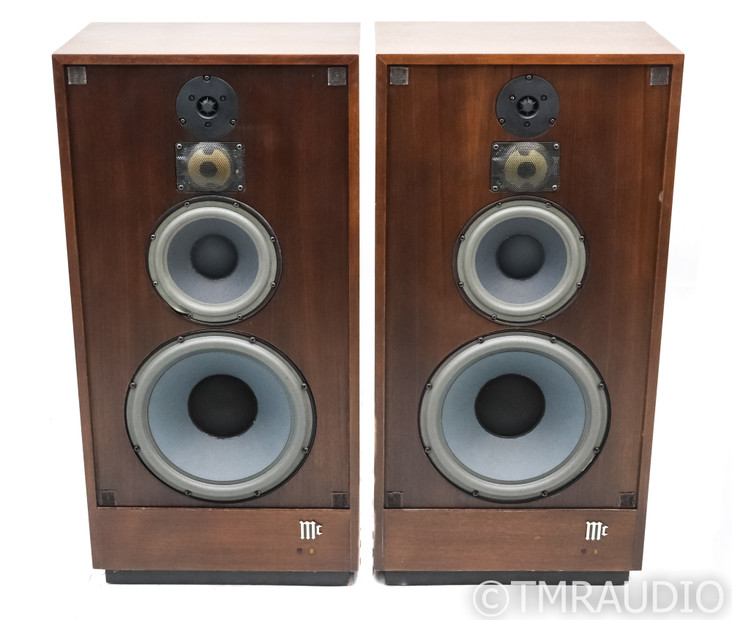 McIntosh XR-16 Vintage Floorstanding Speakers; Walnut Pair; XR16 (New Surrounds)