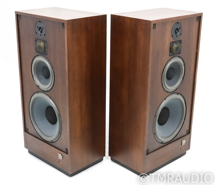 McIntosh XR-16 Vintage Floorstanding Speakers; Walnut Pair; XR16 (New Surrounds)