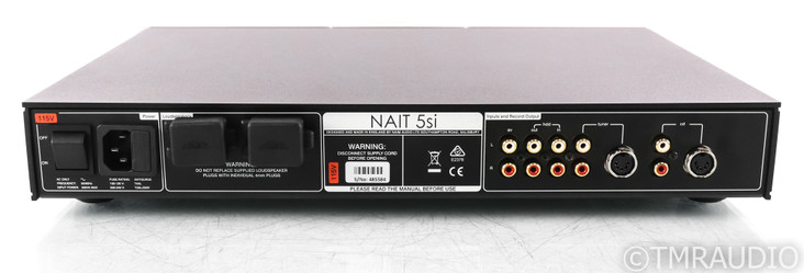 Naim Nait 5Si Stereo Integrated Amplifier; Remote; Black; 5-SI (Open Box)