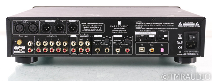 Parasound Halo P5 2.1 Channel Preamplifier; P-5; Black; Remote (SOLD2)