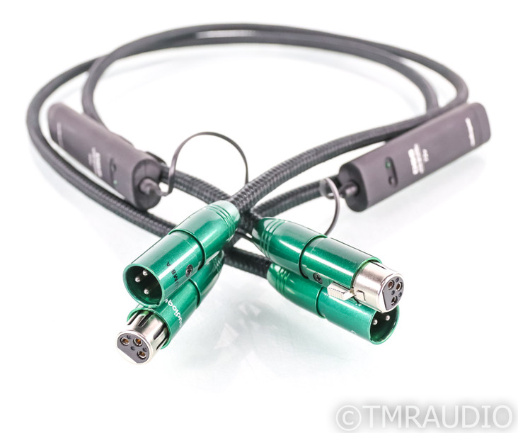 AudioQuest Columbia XLR Cables; 1m Pair Balanced Interconnects; 72v DBS (SOLD8)