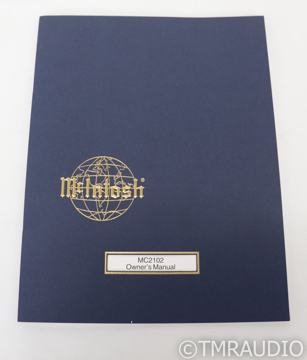 McIntosh MC2102 Stereo Tube Power Amplifier; MC-2102 (1/7)