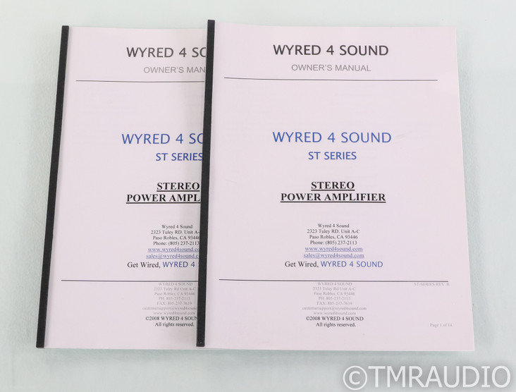 Wyred 4 Sound Ice Cube Mono Power Amplifier; Silver Pair; Custom; 250W Modules