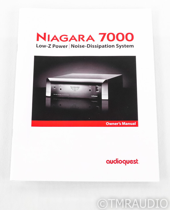 AudioQuest Niagara 7000 AC Power Line Conditioner; Niagara7000; Low-Z; 20A