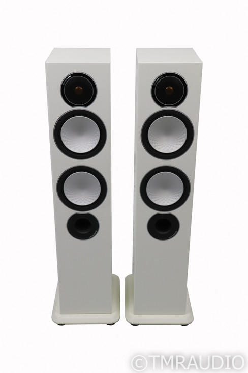 Monitor Audio Silver 6 Floorstanding Speakers; Gloss White Pair