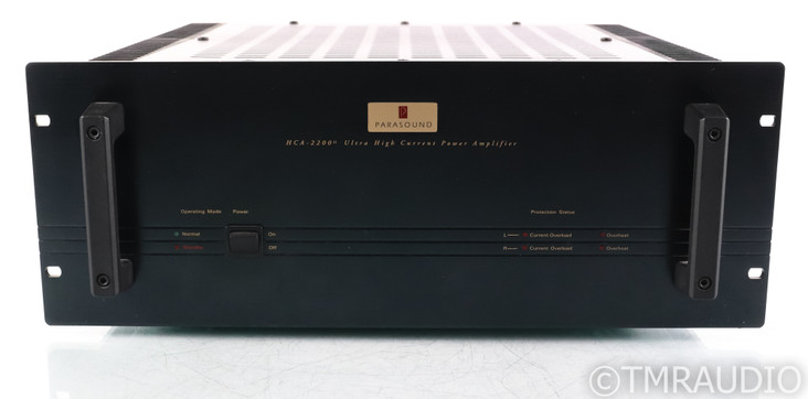 Parasound HCA-2200 II Stereo Power Amplifier; HCA2200 2; Black