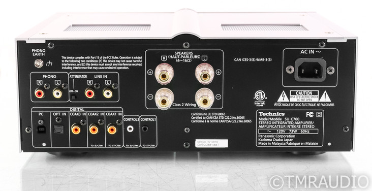 Technics SU-C700 Stereo Integrated Amplifier; SUC700; MM Phono; Remote