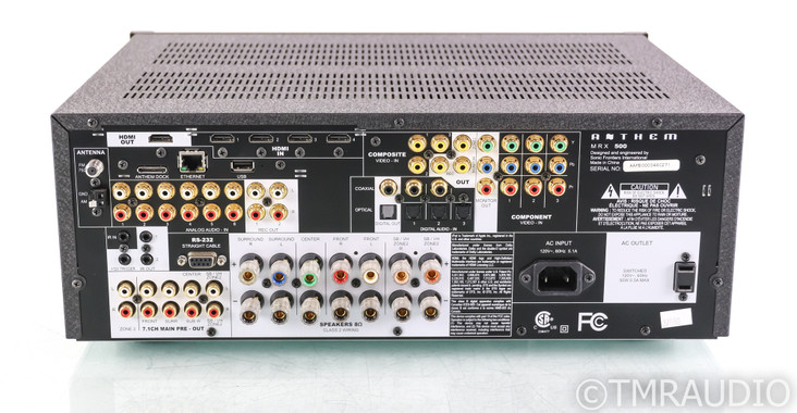 Anthem MRX 500 7.1 Channel Home Theater Receiver; MRX-500; Remote